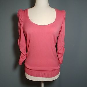 INC - Scoop Neck Sweater - Carnation Pink